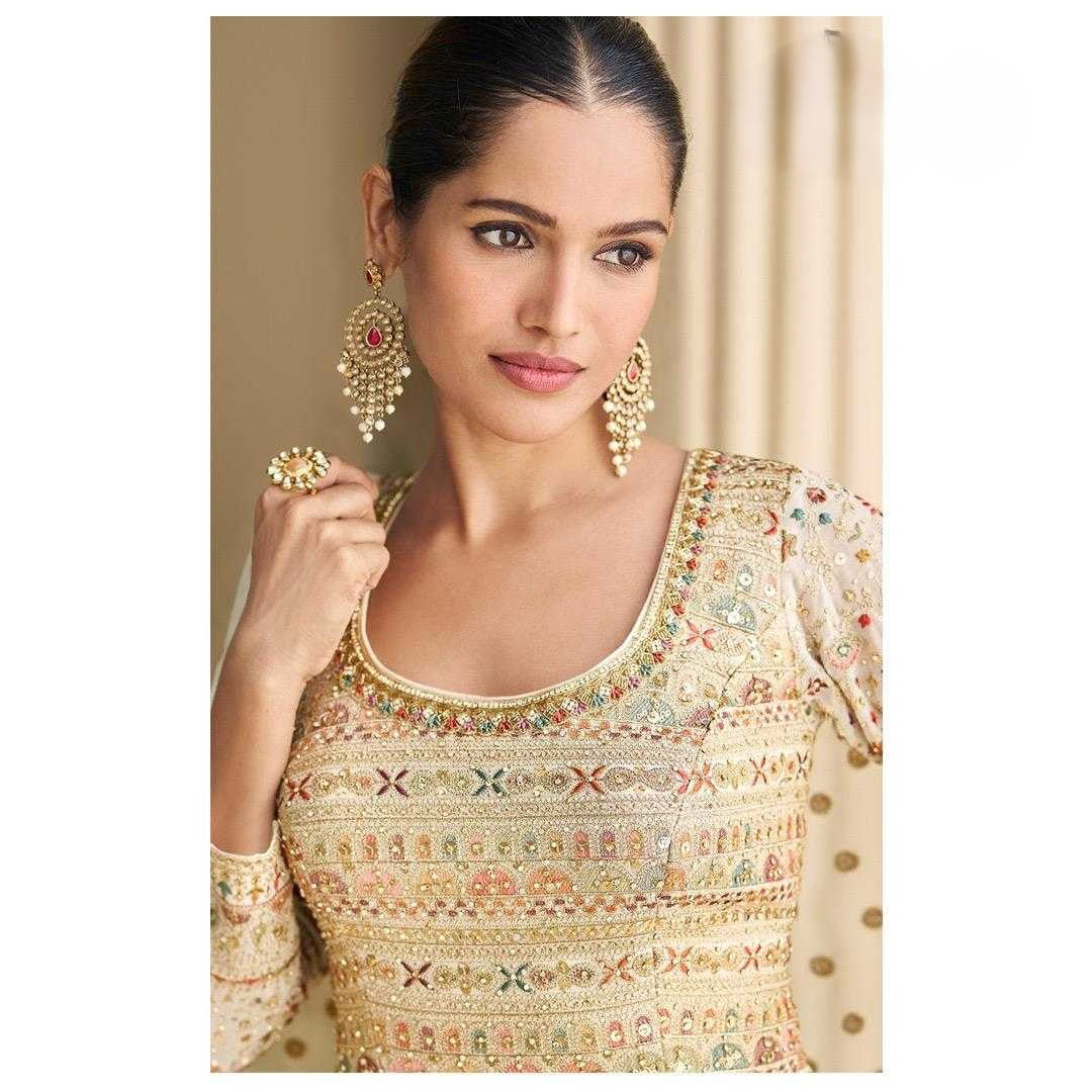 Premium Georgette DESIGNER PARAMPARA GownsEmbroidered Gown