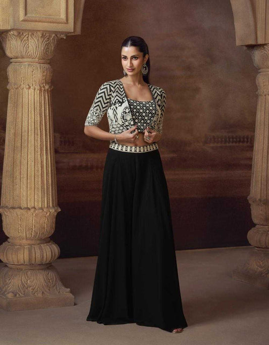 Premium Georgette  Embroidered Dresses
