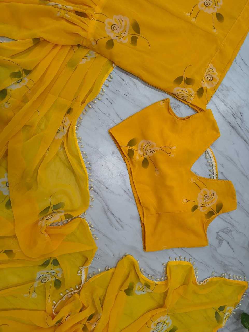 Premium Georgette Lehenga Saree