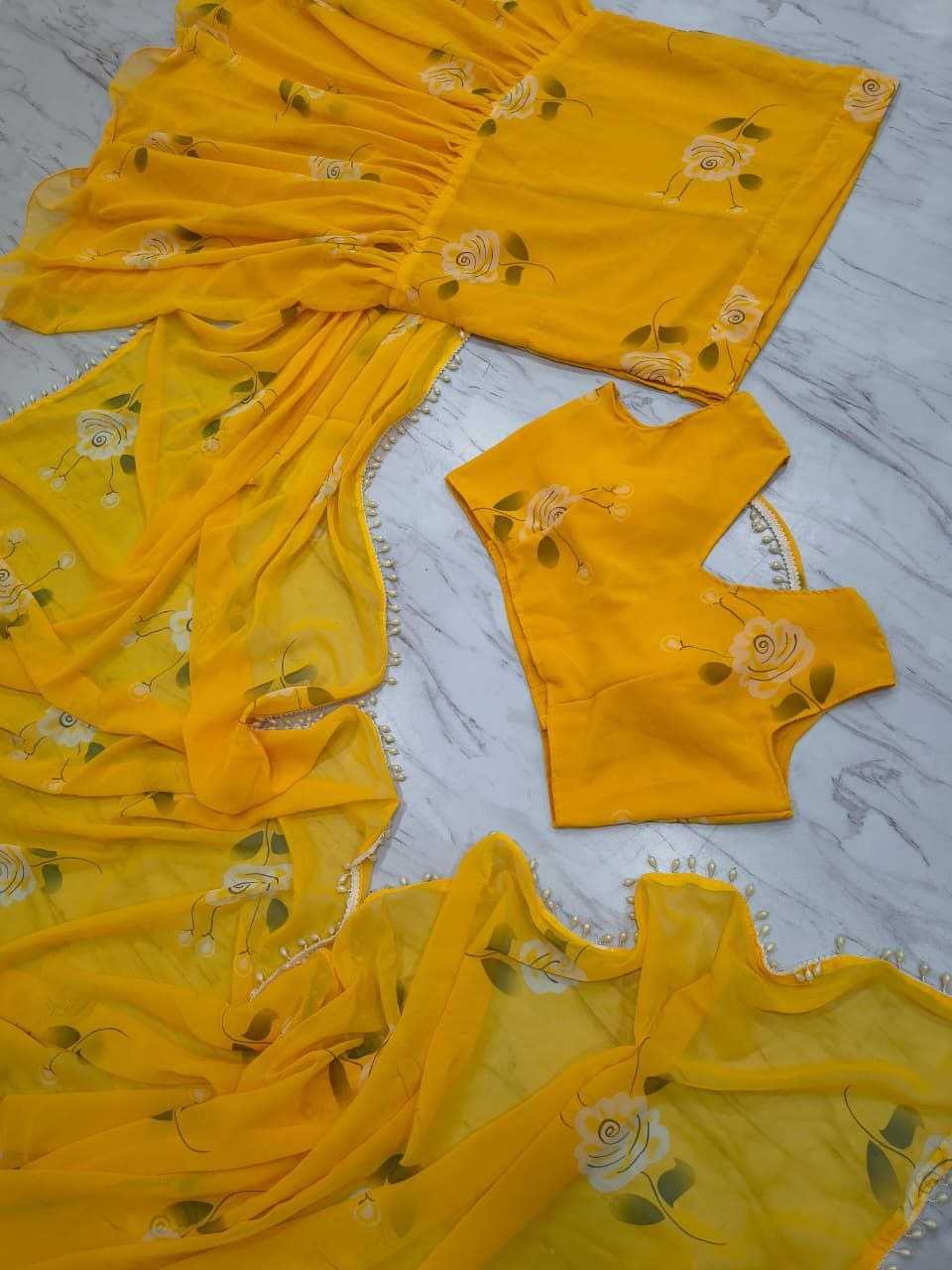 Premium Georgette Lehenga Saree