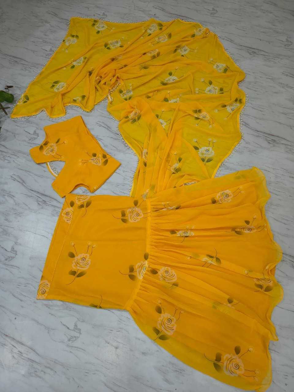 Premium Georgette Lehenga Saree