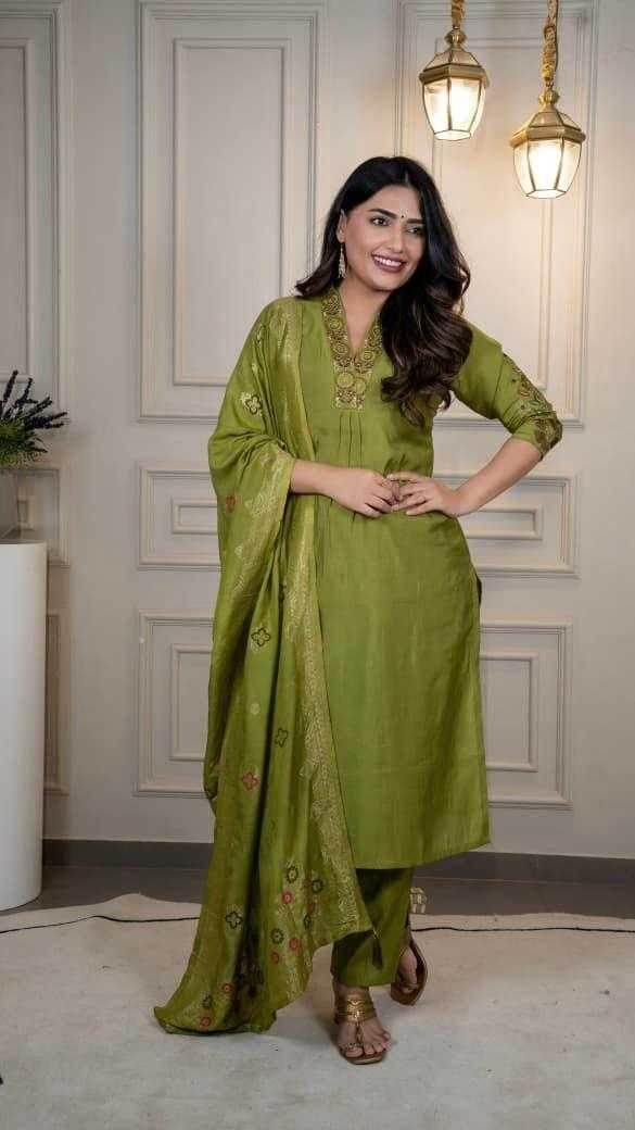 Premium Roman Silk Ladies Suit - MYLUXURY LANE ENTERPRISE