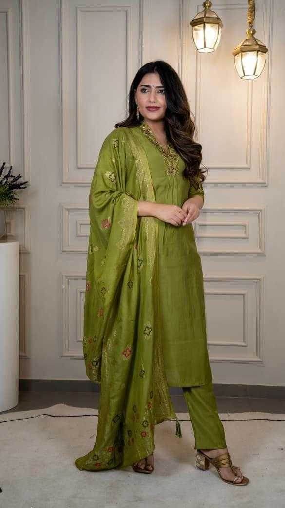 Premium Roman Silk Ladies Suit - MYLUXURY LANE ENTERPRISE