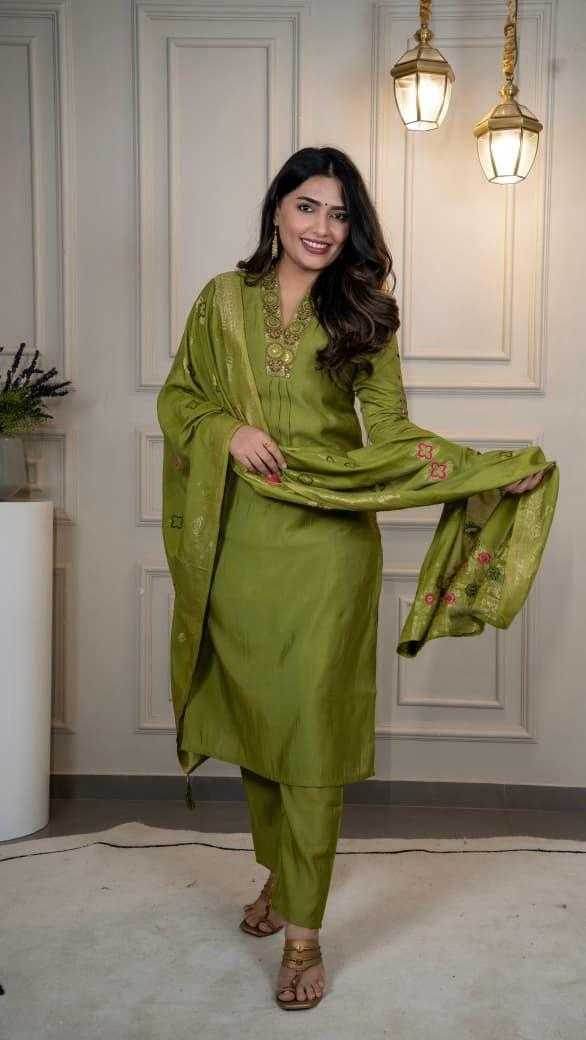 Premium Roman Silk Ladies Suit - MYLUXURY LANE ENTERPRISE