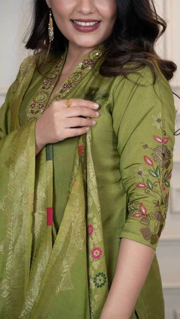 Premium Roman Silk Ladies Suit - MYLUXURY LANE ENTERPRISE