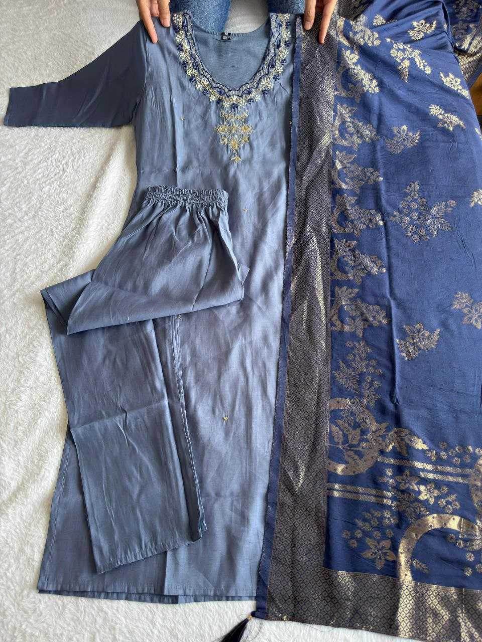 Premium Roman Silk Designer Ladies Kurti - MYLUXURY LANE ENTERPRISE