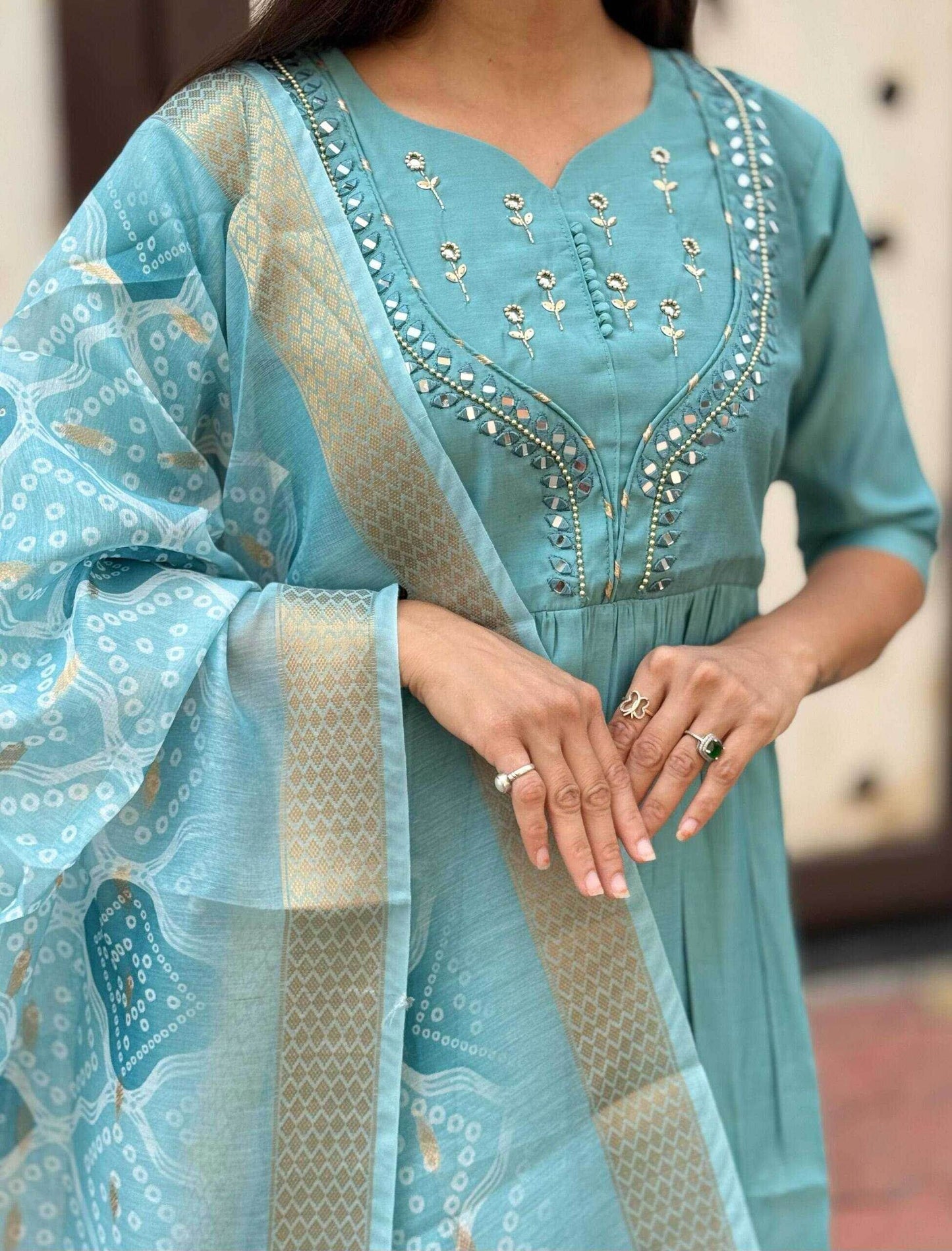 Premium Roman Silk Kurti - MYLUXURY LANE ENTERPRISE