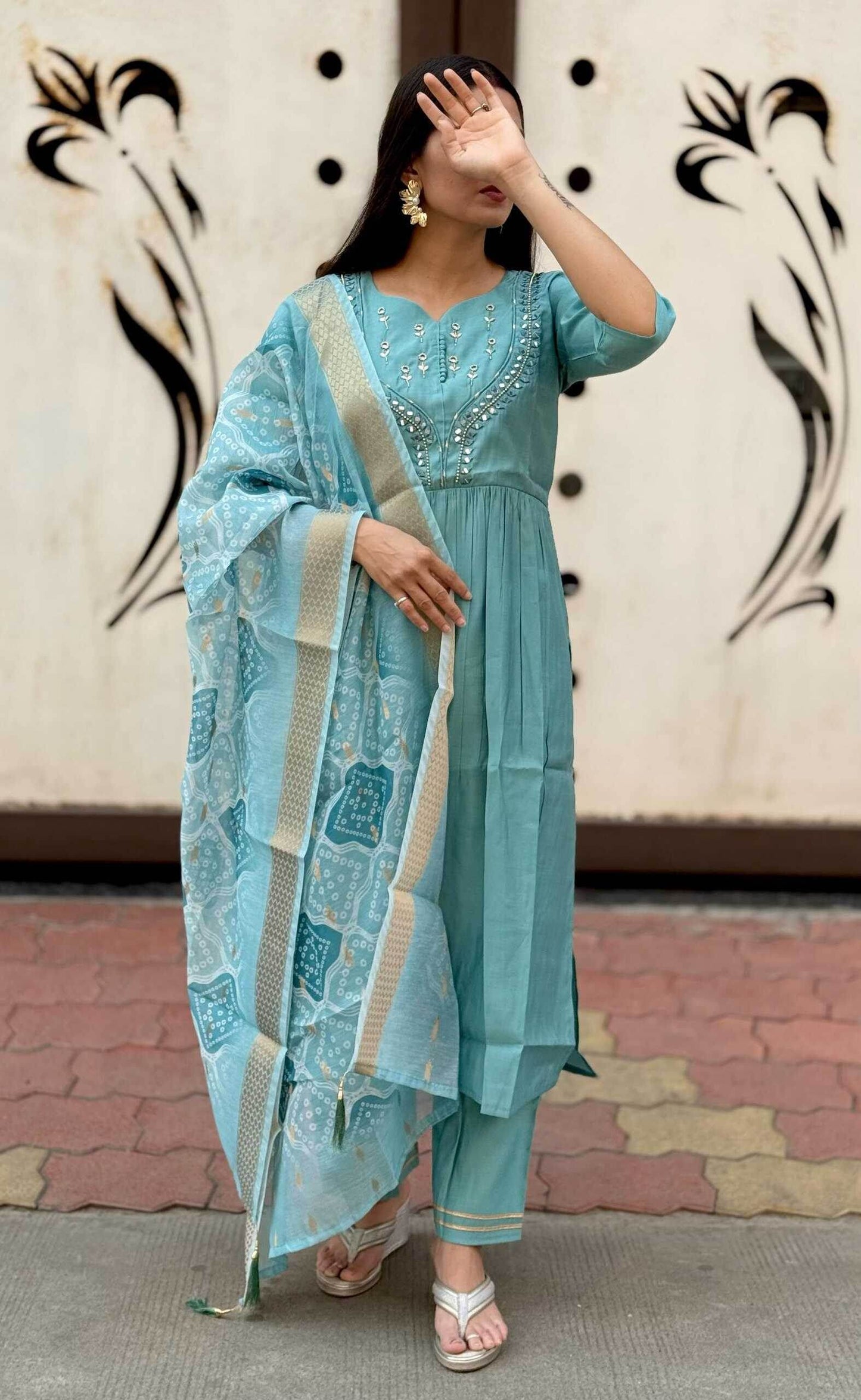 Premium Roman Silk Kurti - MYLUXURY LANE ENTERPRISE