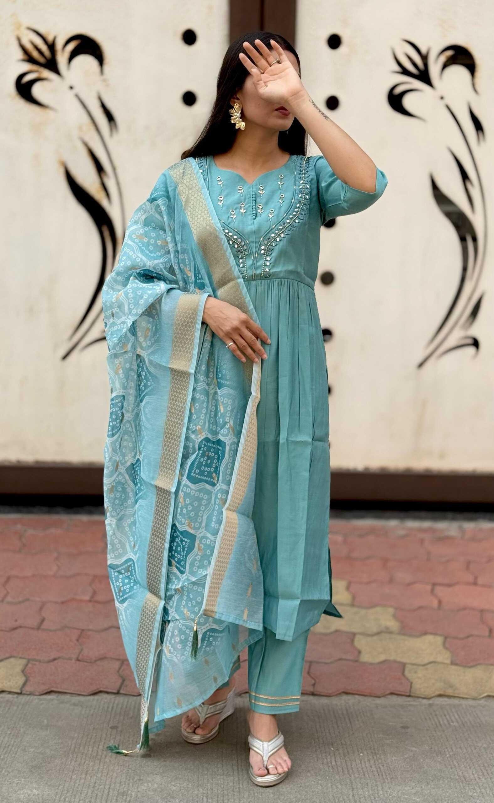Premium Roman Silk  Kurti