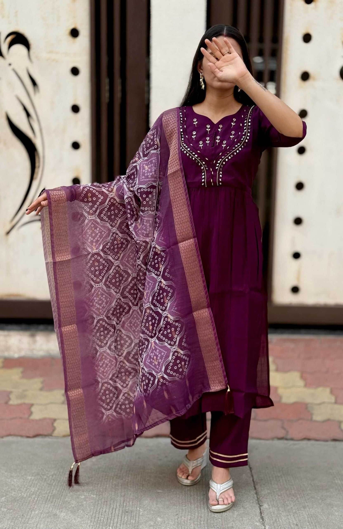 Premium Roman Silk Kurti - MYLUXURY LANE ENTERPRISE
