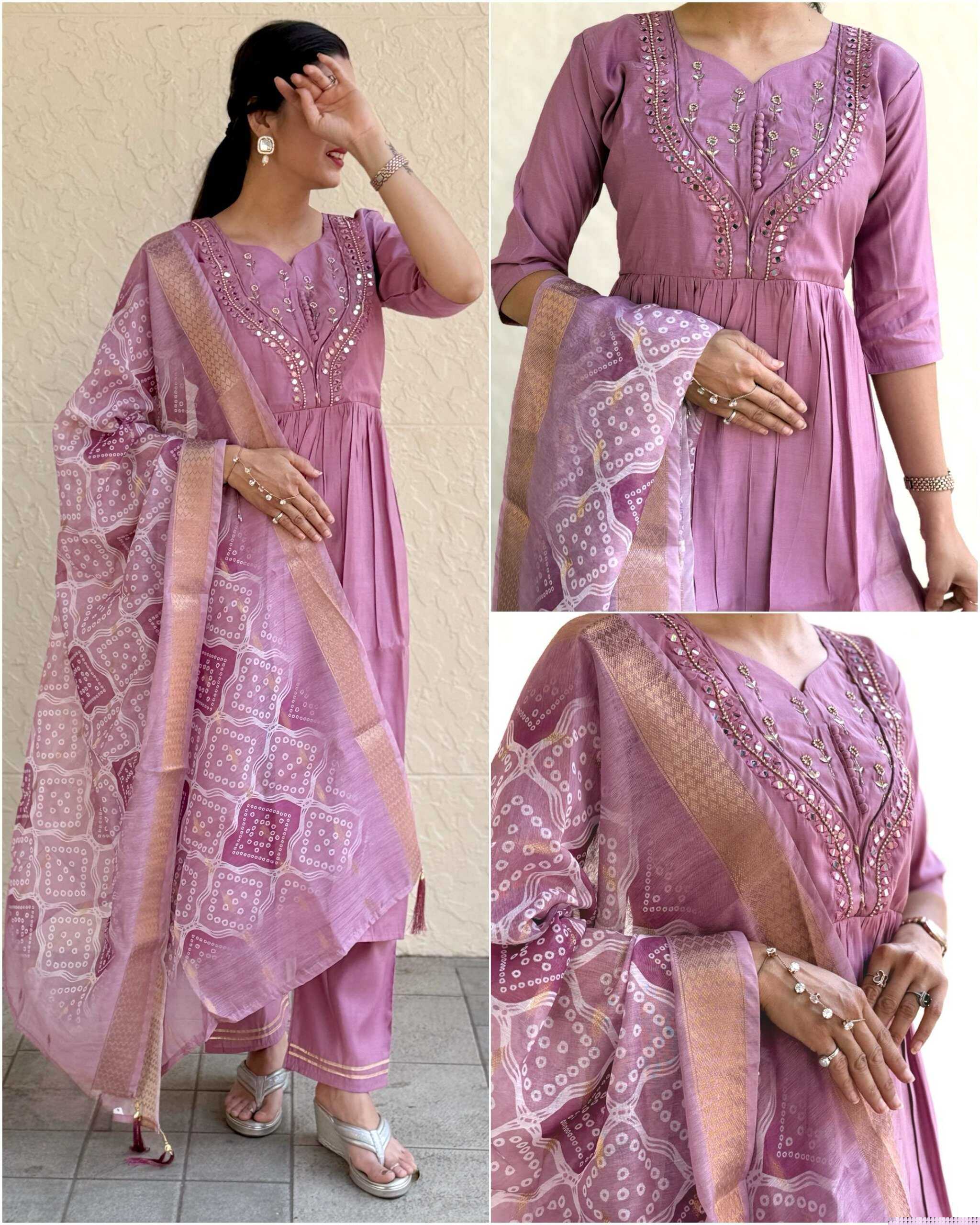 Premium Roman Silk  Kurti