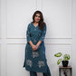 Premium Roman Silk Casual Workwear Long Kurti - MYLUXURY LANE ENTERPRISE