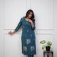 Premium Roman Silk Casual Workwear Long Kurti - MYLUXURY LANE ENTERPRISE