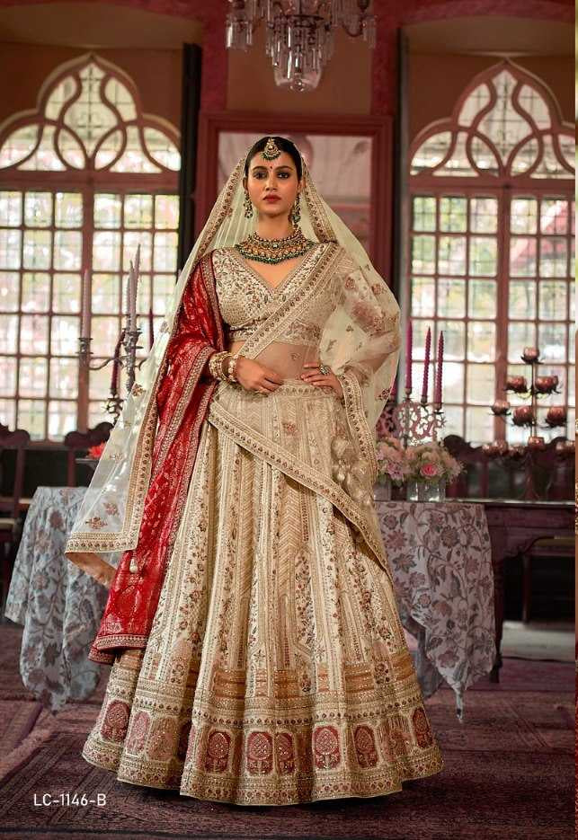Premium Silk Sequins Lehenga With Cancan