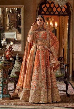 Premium Silk Sequins Lehenga With Cancan