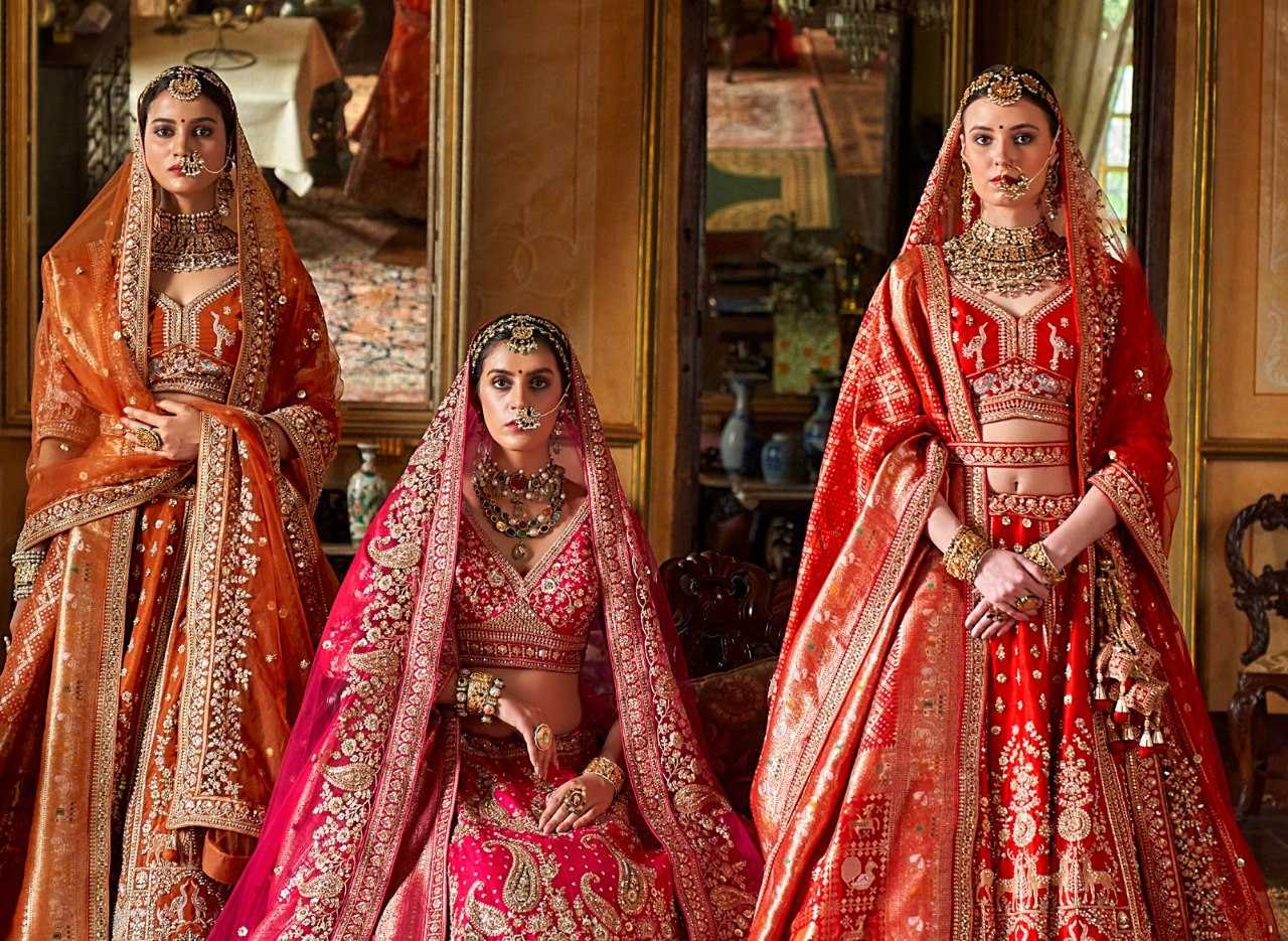 Premium Silk Sequins Lehenga With Cancan