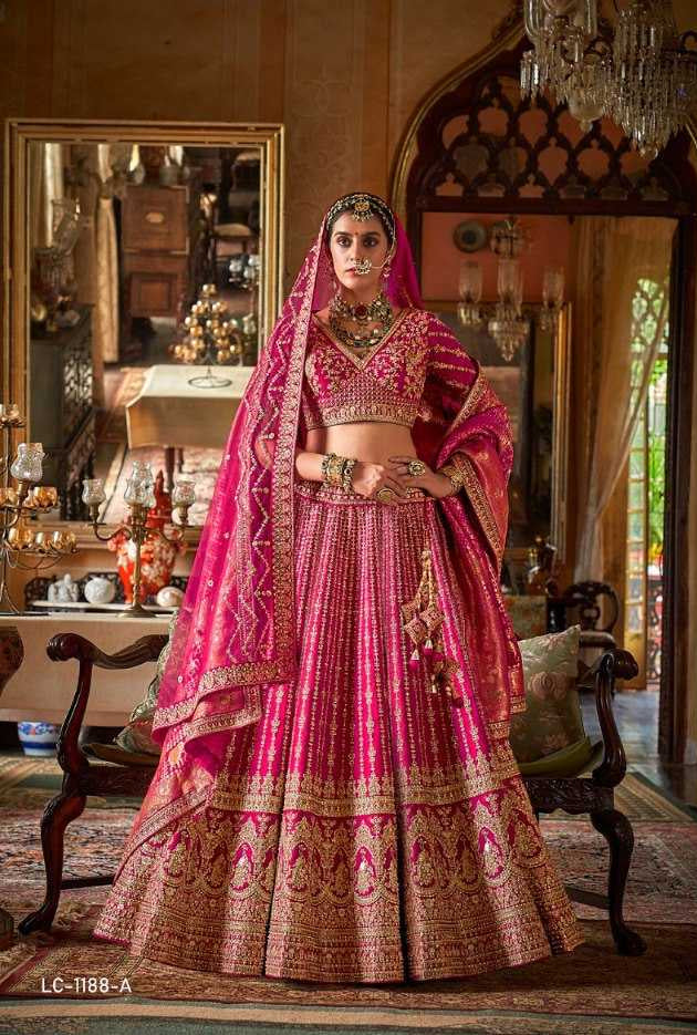 Premium Silk Sequins Lehenga With Cancan