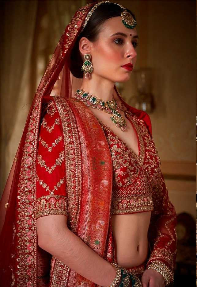 Premium Silk Sequins Lehenga With Cancan