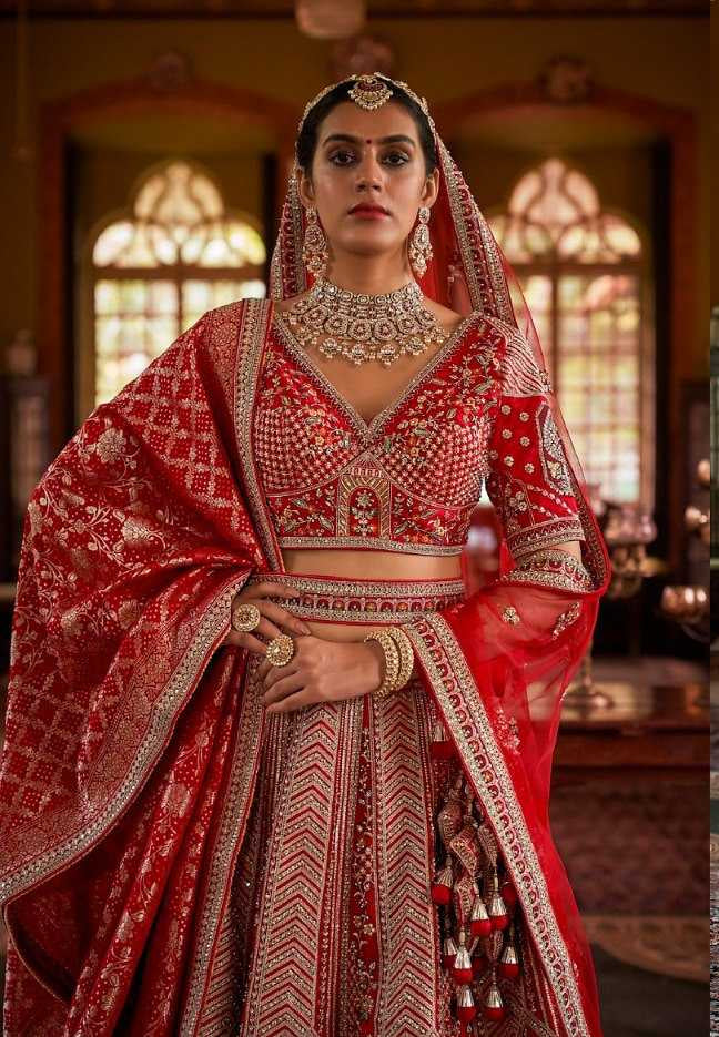 Premium Silk Sequins Lehenga With Cancan