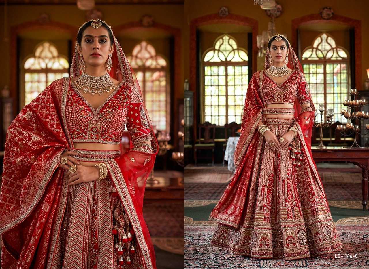 Premium Silk Sequins Lehenga With Cancan