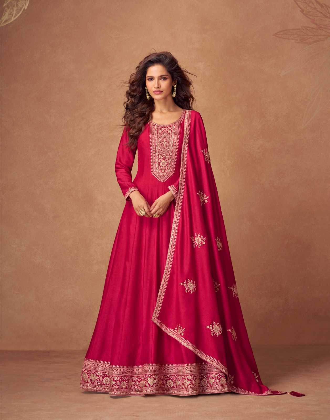 Premium Silk   Anarkali Party Gown