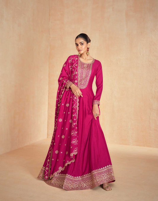 Premium Silk  Party Gown