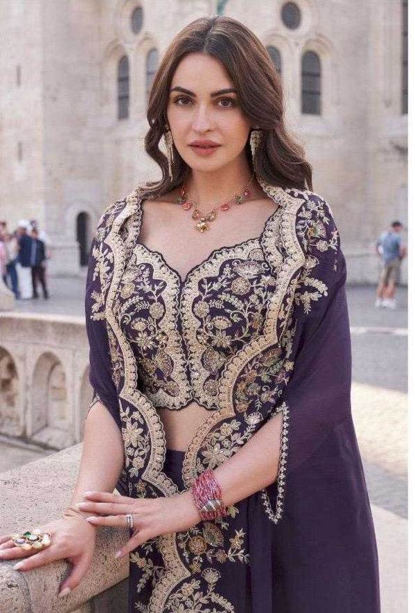 Premium Silk Embroidered Lehenga for Elegant Occasions - MYLUXURY LANE ENTERPRISE