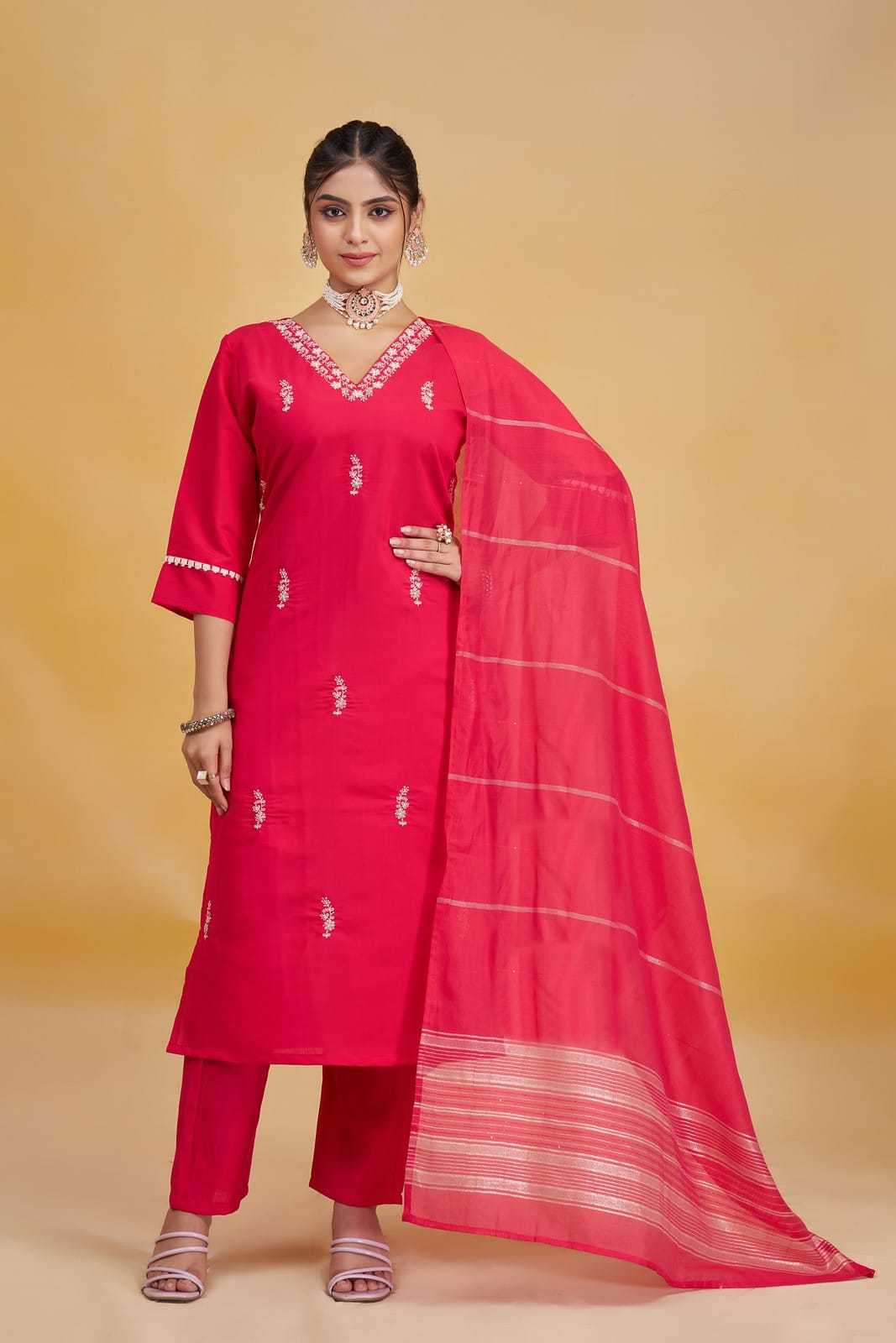Premium Silk Embroidered Kurti