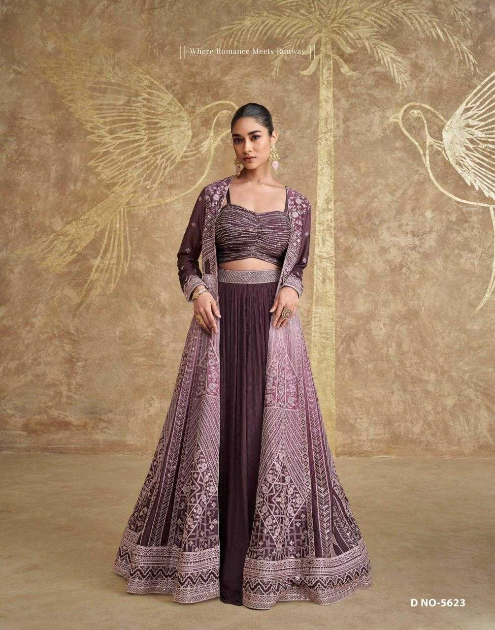 Silk Jacket Style Lehenga for Festive Occasions
