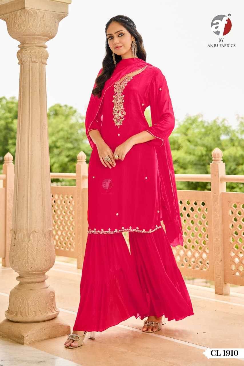 Pure Chiffon Sharara Salwar Suits - MYLUXURY LANE ENTERPRISE