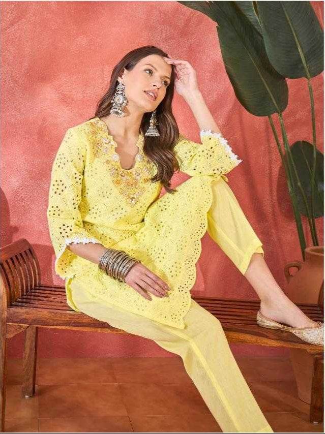 Pure Cotton Embroidered Chikankari Kurtis - MYLUXURY LANE ENTERPRISE