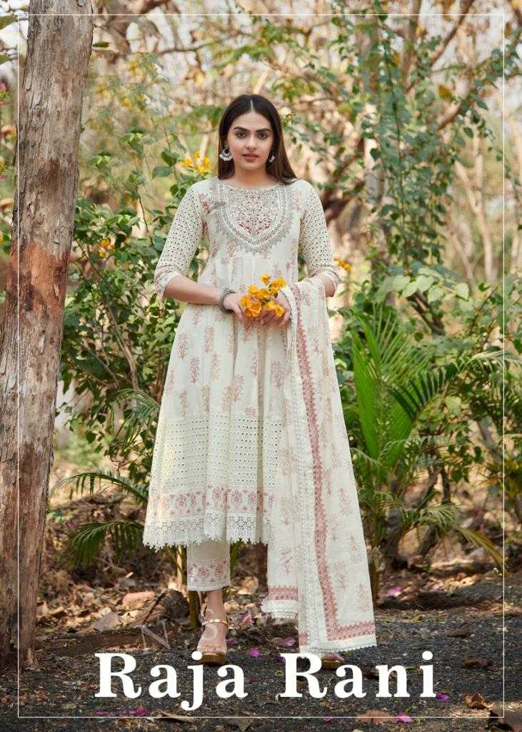 Pure Cotton Embroidery Anarkali Gown