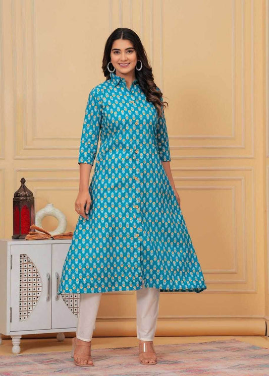 COTTON KURTIS WITH BOTTOM - MYLUXURY LANE ENTERPRISE