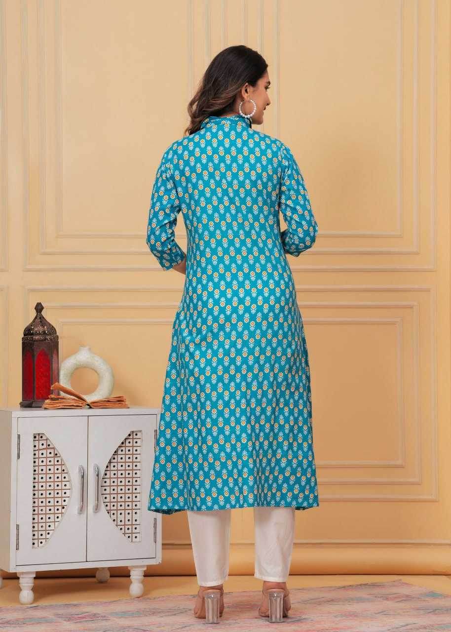 COTTON KURTIS WITH BOTTOM - MYLUXURY LANE ENTERPRISE