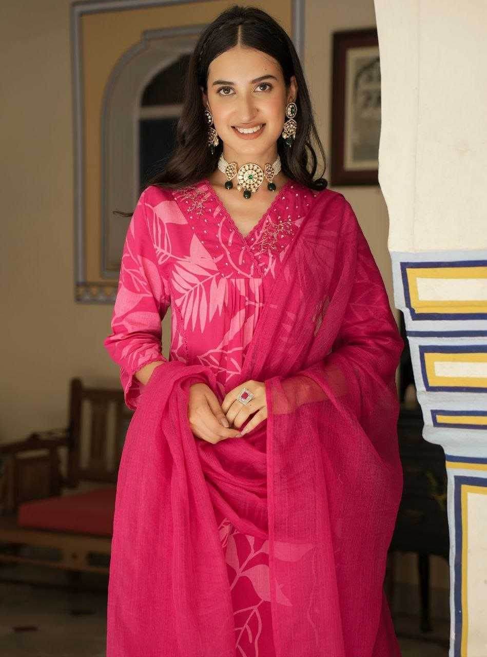 Pure Cotton Embroidery Handwork Suit - MYLUXURY LANE ENTERPRISE