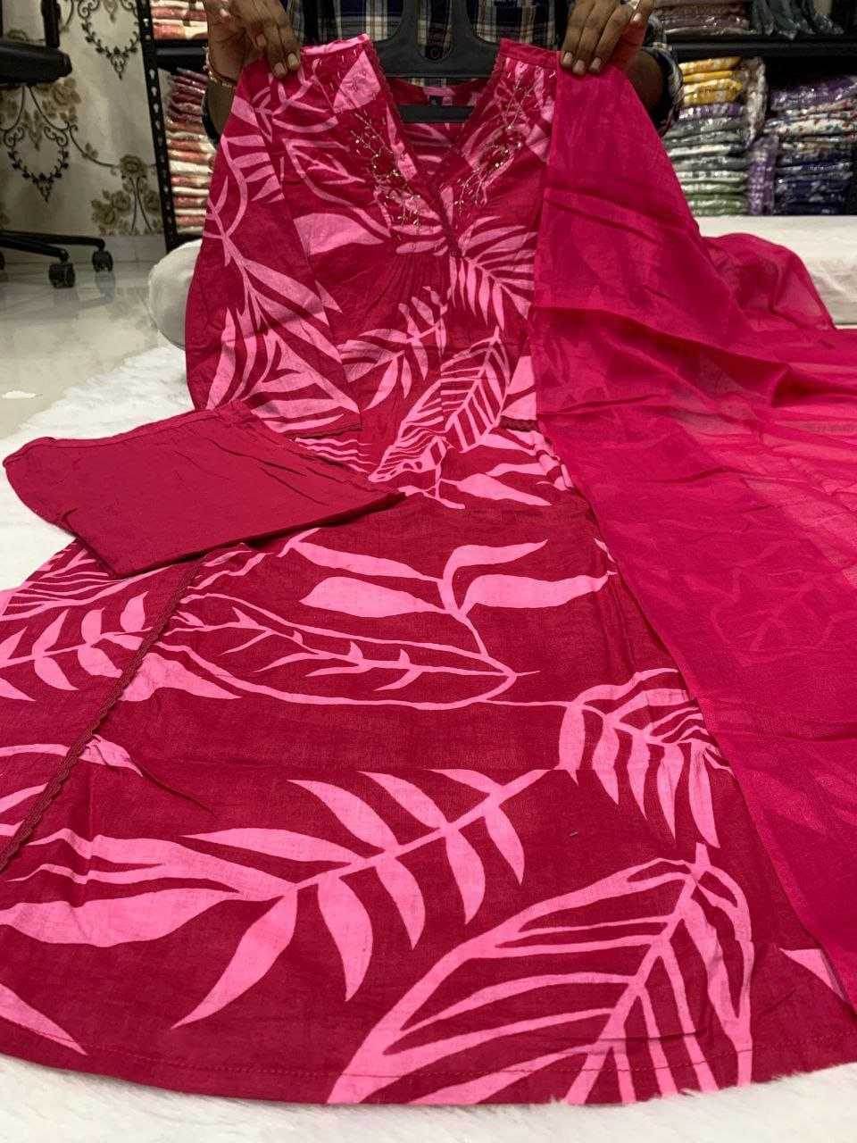 Pure Cotton Embroidery Handwork Suit - MYLUXURY LANE ENTERPRISE