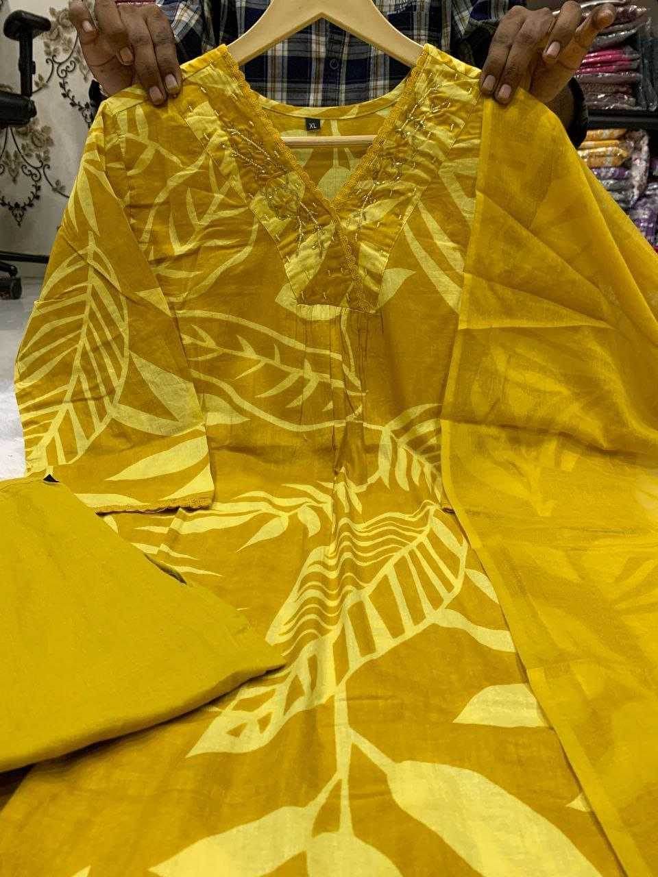 Pure Cotton Embroidery Handwork Suit - MYLUXURY LANE ENTERPRISE