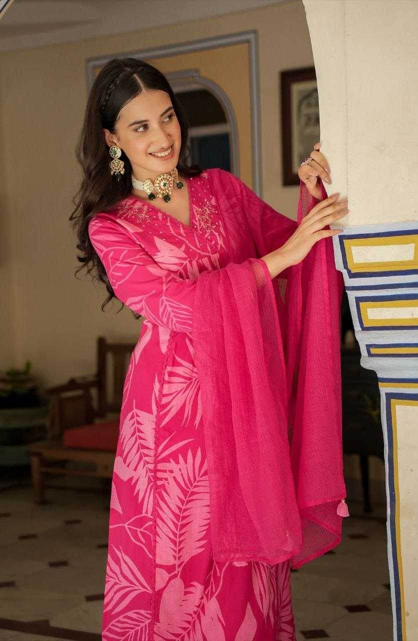 Pure Cotton Embroidery Handwork Suit - MYLUXURY LANE ENTERPRISE