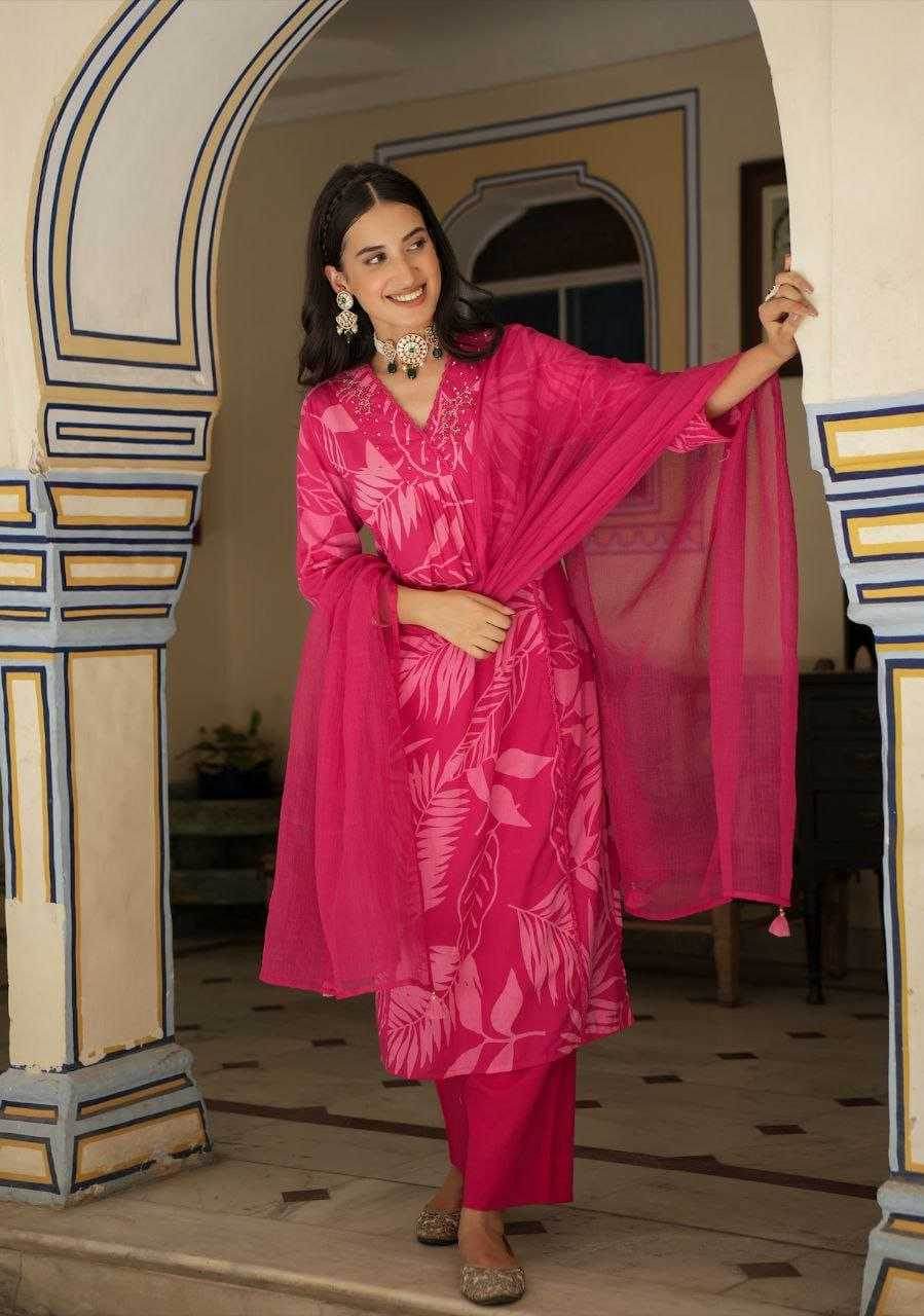 Pure Cotton Embroidery Handwork Suit - MYLUXURY LANE ENTERPRISE