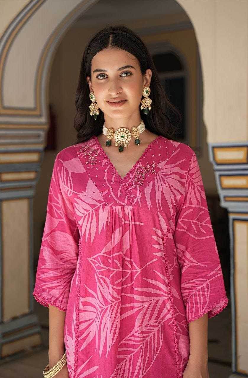 Pure Cotton Embroidery Handwork Suit - MYLUXURY LANE ENTERPRISE