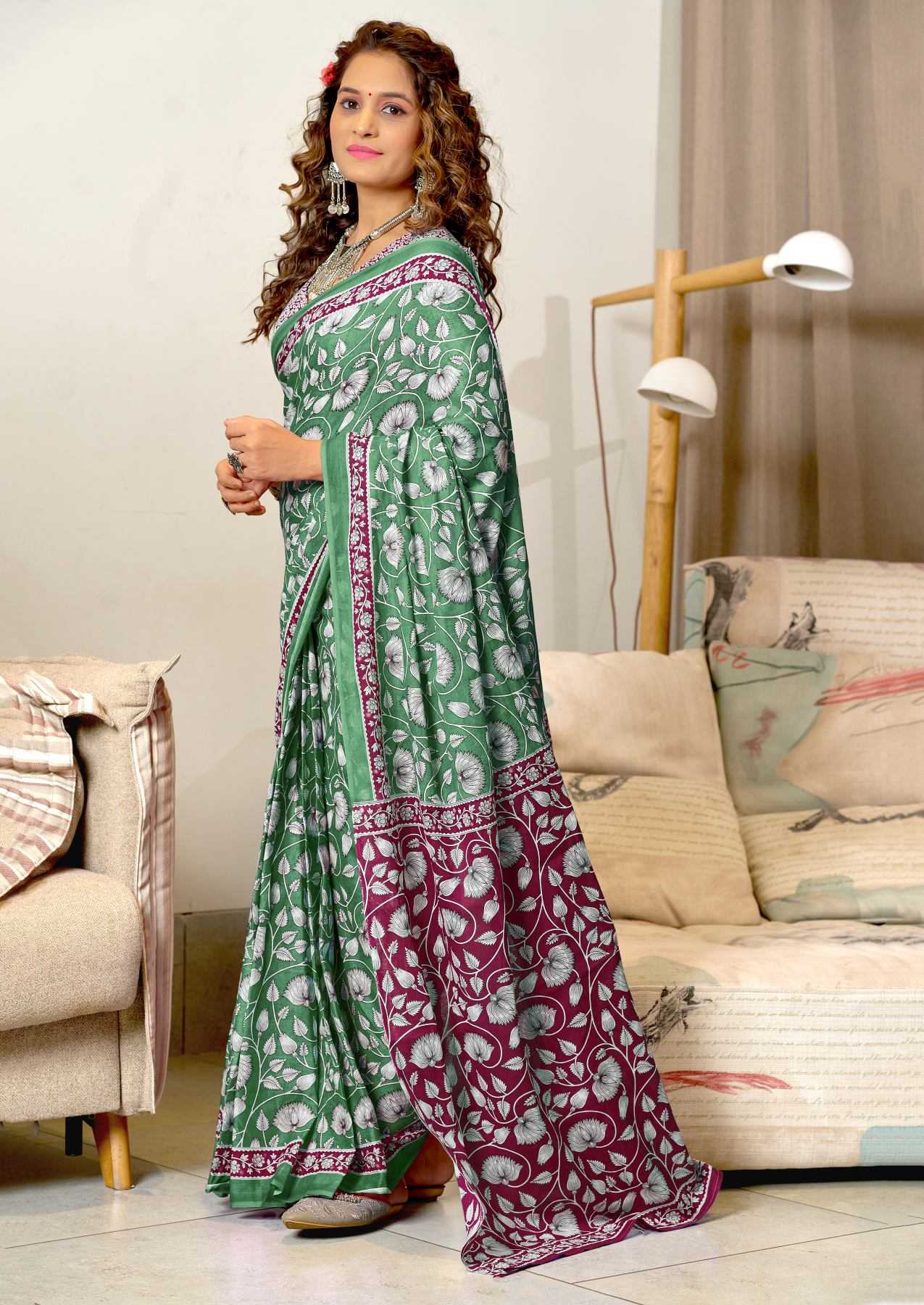 Pure Cotton Mulmul Saree