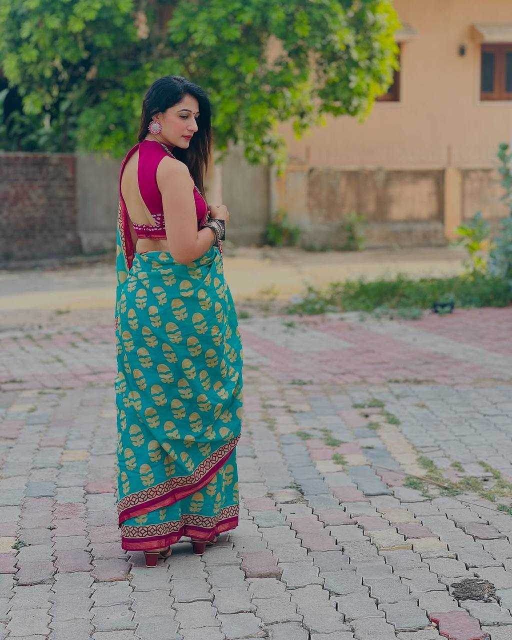 Pure Cotton Mulmul Cotton Saree - MYLUXURY LANE ENTERPRISE