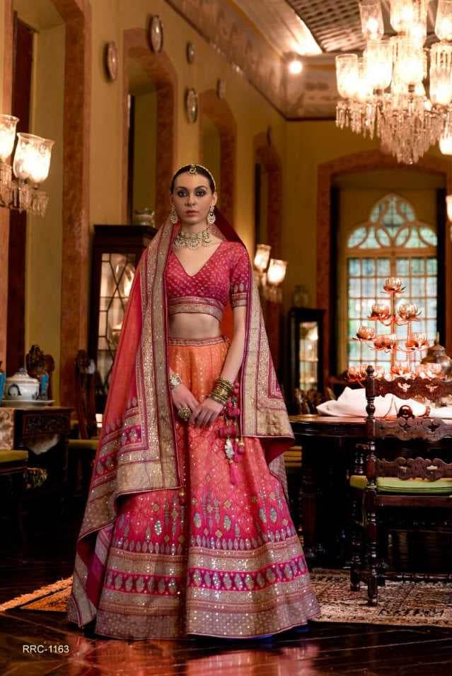 Pure Silk Rajwada Wedding Embroidered Lehenga for Brides - MYLUXURY LANE ENTERPRISE