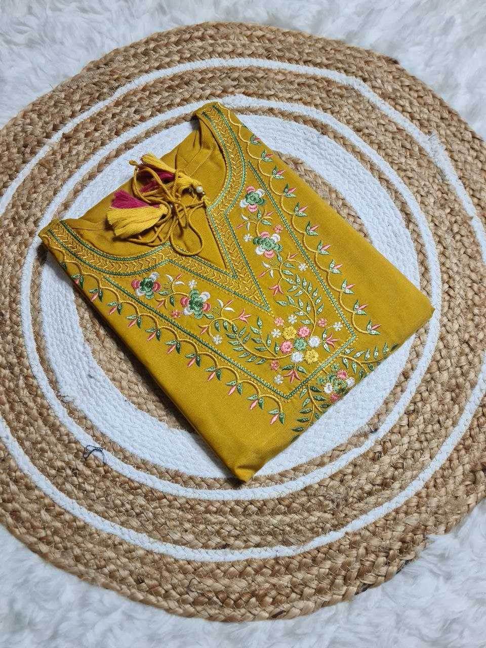 Pure Viscos Party Wear Embroidered Kurti - MYLUXURY LANE ENTERPRISE