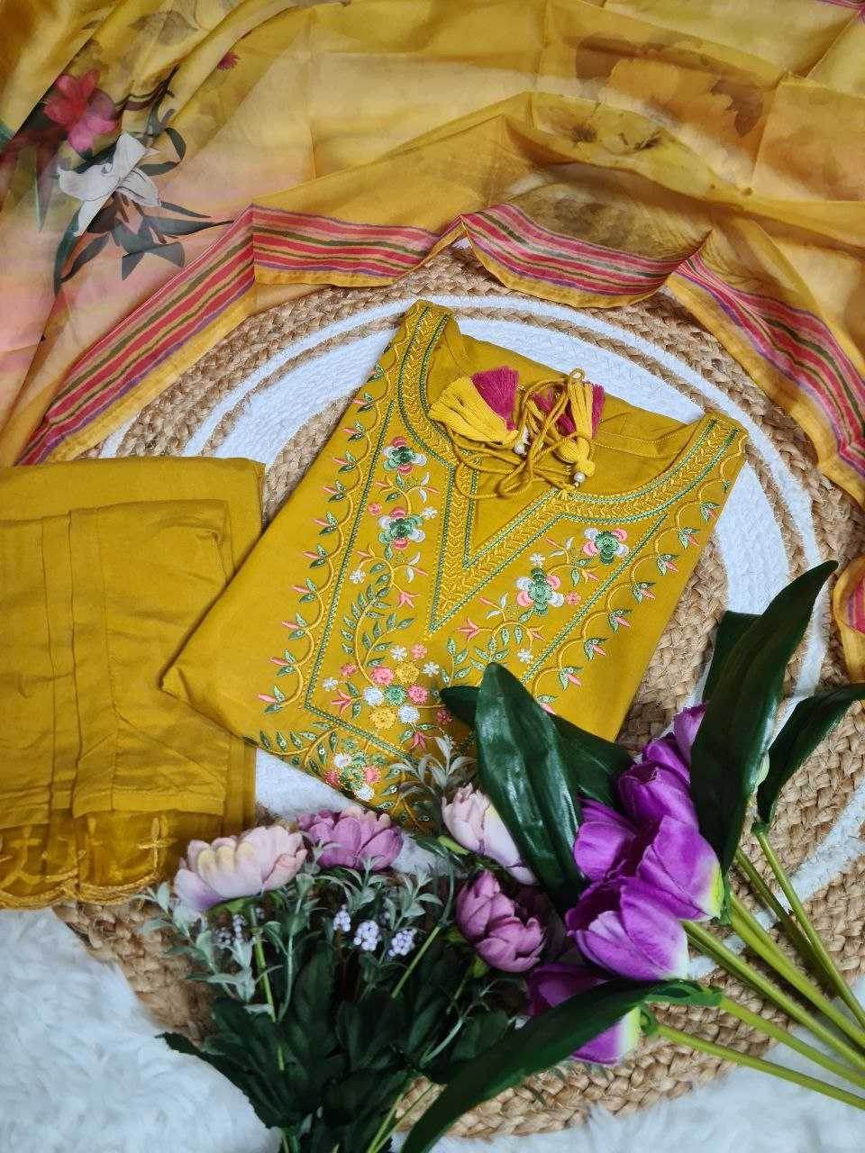 Pure Viscos Party Wear Embroidered Kurti - MYLUXURY LANE ENTERPRISE