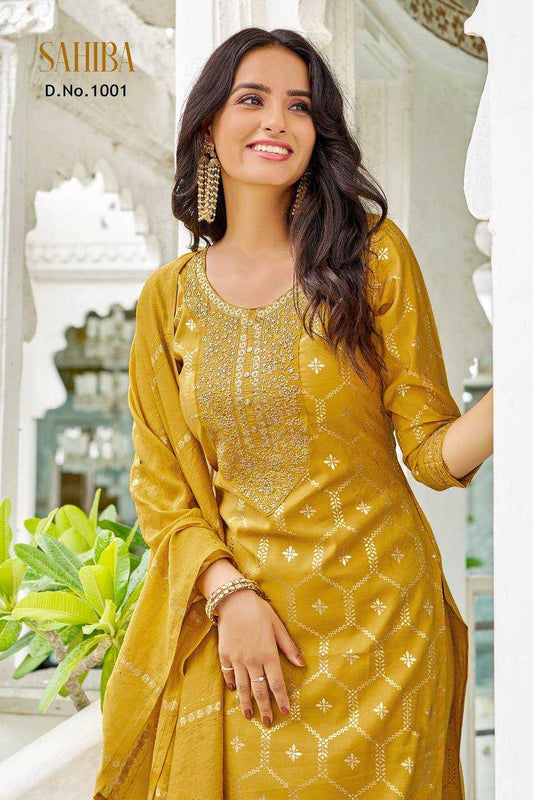 Pure Viscos Embroidery Suit