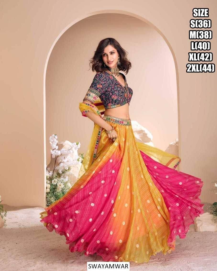 Pure Viscos Embroidered Silk Lehenga for Elegant Occasions - MYLUXURY LANE ENTERPRISE