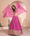Pure Viscos Embroidered Silk Lehenga for Elegant Occasions - MYLUXURY LANE ENTERPRISE