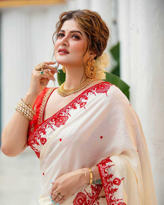 Rangoli Silk  Embroidered Sarees