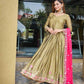 Rangoli Silk Embroidery Designer Gown - MYLUXURY LANE ENTERPRISE